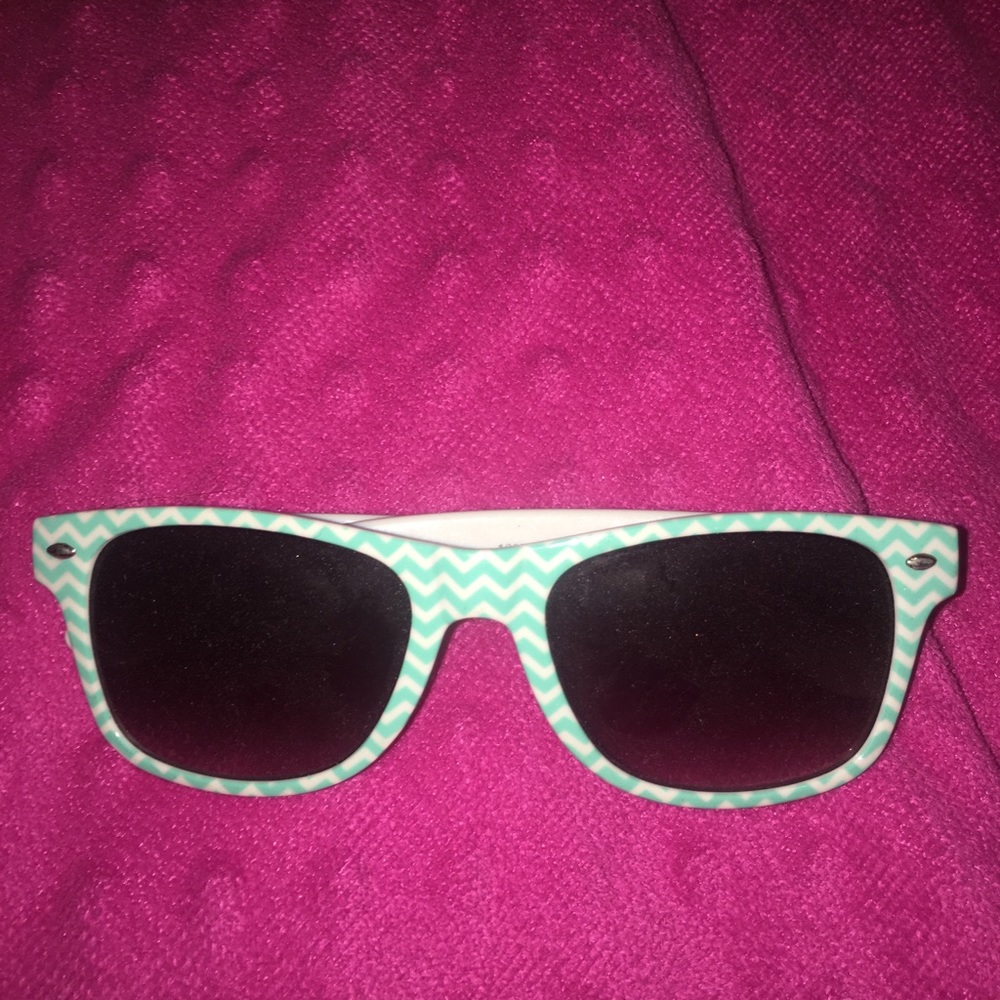mint+ white sunglasses